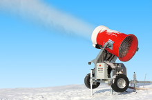 Snowmaking Is The Production Of Snow  On Ski Slopes.