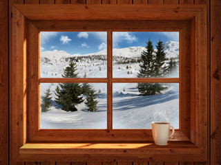 Wall Mural - Winter landscape