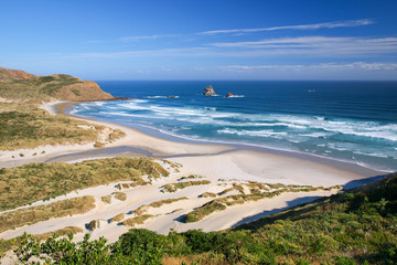 Poster - Beautiful Inviting Beach at Sandfly Bay, Otago Peinsula, New Zea