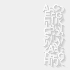 Wall Mural - Abstract background with alphabet
