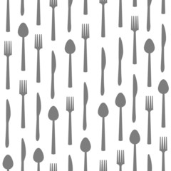 Fork Knife Spoon Texture Grey