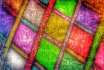 Poster - retrostyle - colorful background texture