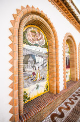 Wall Mural - Competa in Spain, a traditional white town/village