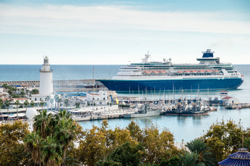 Poster - cruise in Malaga, Spain