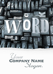 Poster - Word block customizable