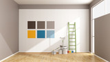 Fototapeta  - Select color swatch to paint wall