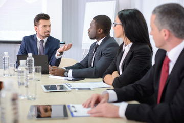 Canvas Print - Business conference