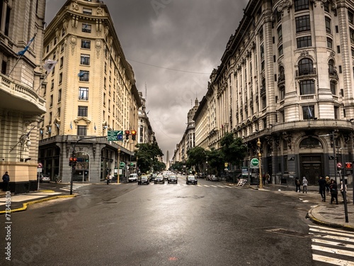 Naklejka - mata magnetyczna na lodówkę Buenos Aires Town Center