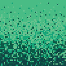 Green Pixel Art Vector Background