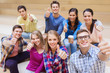 © Syda Productions - group of smiling students with paper coffee cups