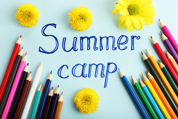 Wall Mural - summer camp concept