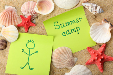 Wall Mural - summer camp concept