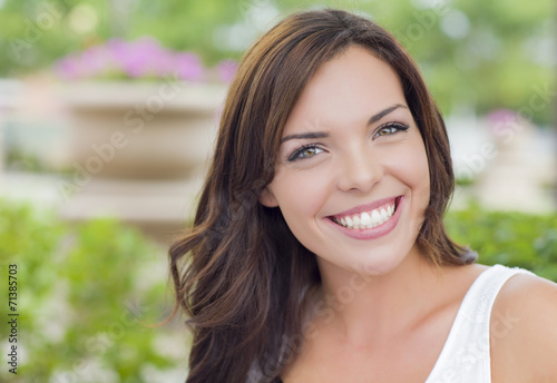 Fotografia, Obraz Pretty Mixed Race Girl Portrait Outdoors