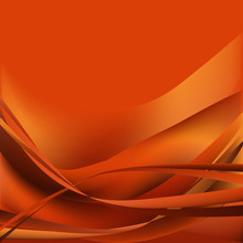 Colorful Waves Isolated Abstract Background Orange And Brown