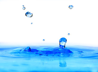 Poster - Water drop and splash