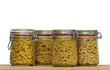 jars with italian pasta
