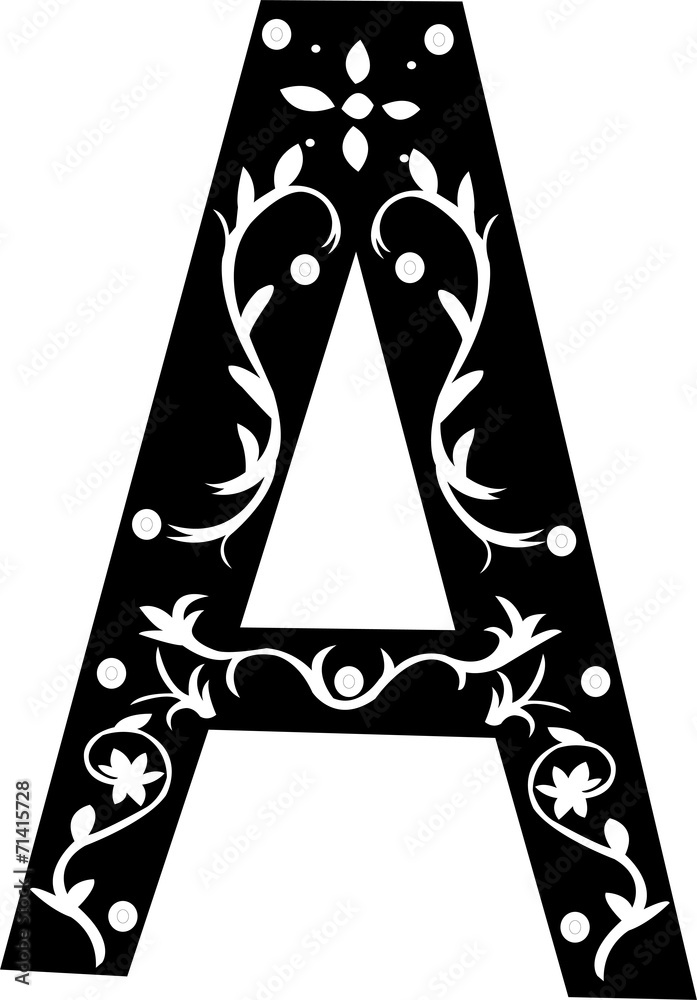 Vector Leter A alphabet letter a - vector Stock Vector | Adobe Stock