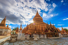 Shwe Zi Gon Pagoda In Nyaung-U Bagan, Myanmar