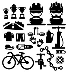  Bicycles vector icons