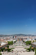 Montjuic columns and fountain on Plaza de Espana