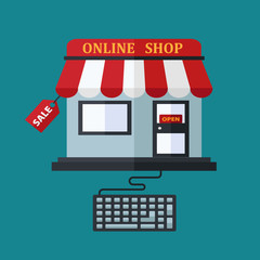 Poster - Online shop sale concept