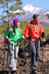 hikers people hiking - healthy active lifestyle