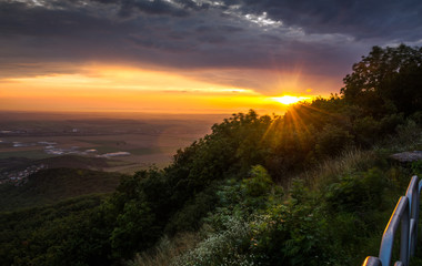 Wall Mural - Sunset over Landscape