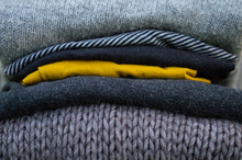 Striped Wool Textures In Autmn Colors