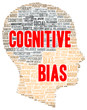 Cognitive bias word cloud shape