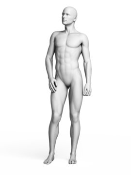 3d rendered illustration of a white man
