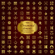 © bluepen - Golden ornamental elements for design and page decoration