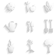 Sticker - Set of garden and nature icon