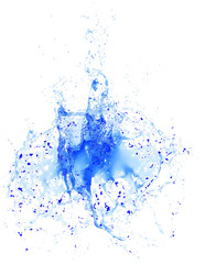 Wall Mural - Abstract blue water splash