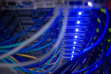 Poster - Interior of rack mounted servers