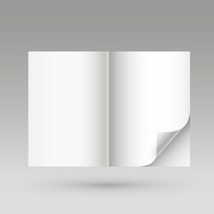 Sticker - open book with blank pages