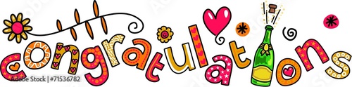 Fotografía Congratulations Doodle Text Expression