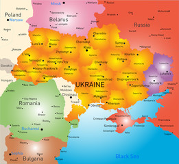 Sticker - New map Ukraine