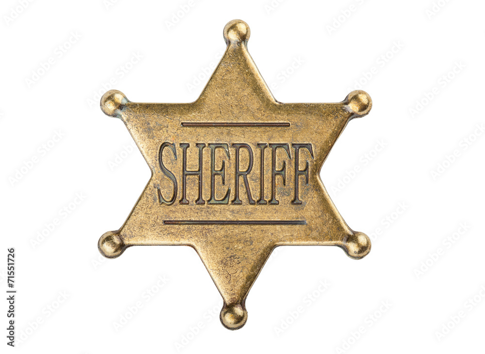 Foto Vintage sheriff star badge do Stock | Adobe Stock