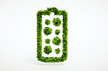 Wall Mural - 3d render alternative new battery concept