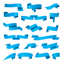Biggest Collection Of Vector Blue Ribbons