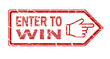 enter to win stamp on white background