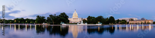 Panorama of the United Statues Capitol, Washington DC, USA. © tanarch