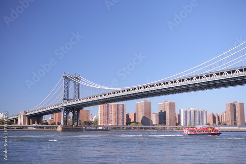 Naklejka - mata magnetyczna na lodówkę Brooklyn Bridge