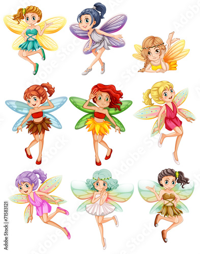 Naklejka dekoracyjna Fairies