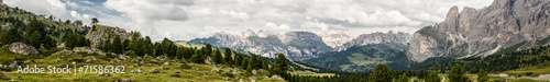 Fototapeta na szkło Panorama Dolomitów