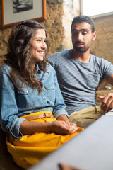 Wall Mural - Couple at cafe