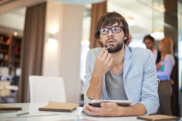 Sticker - Pensive businessman