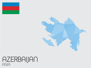 Set of Infographic Elements for the Country of Azerbaijan