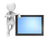 © Giovanni Cancemi - 3d business man with digital tablet