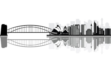 Sticker - sydney skyline